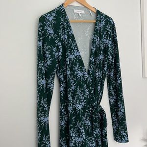 Lark & Ro Floral Print Wrap Dress EUC XL